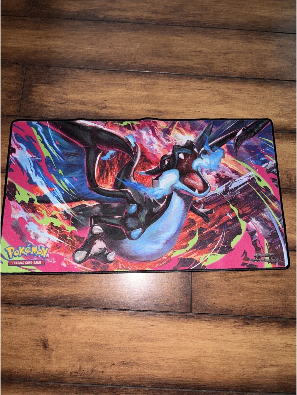 Pokémon Mega Charizard X Playmat - Official UPC Exclusive - Blue Fire TCG - NEW